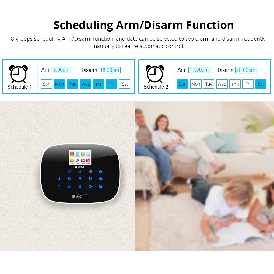 KERUI W193 WiFi 3G GSM PSTN RFID Беспроводная охранная умная домашняя система охранной
