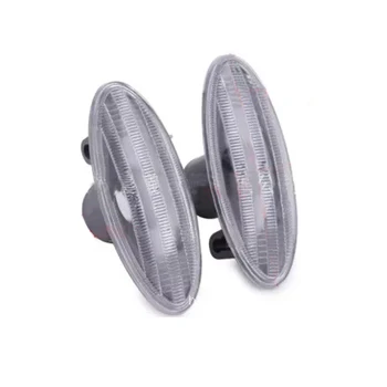 

JEAZEA 1Pair Side Turn Signal Lamp Fender Marker Light Cover for Nissan Cube Juke Leaf Note Micra X-TRAIL March Juke Qashqai