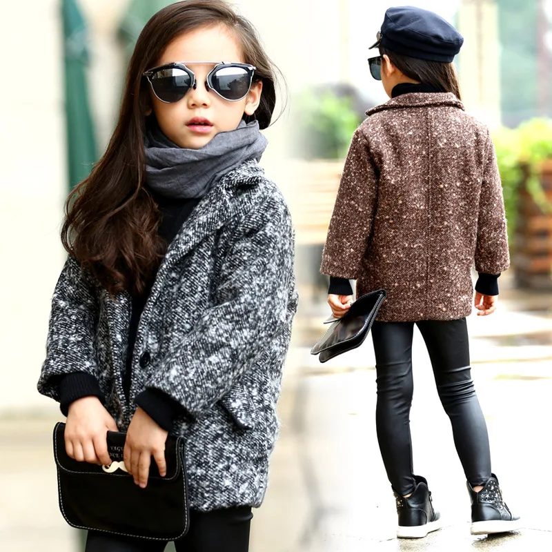 Kids Jacket nuevo diseño niña moda abrigo de invierno