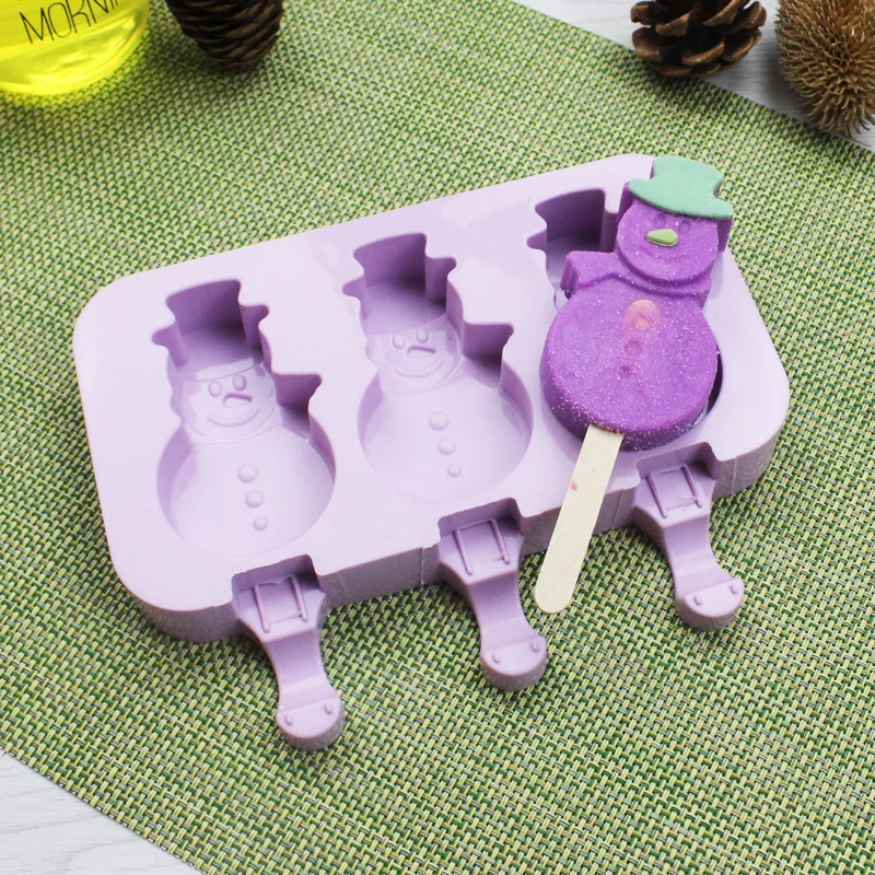 

Cartoon DIY Silicone Ice Cream Mold Children Popsicle Molds Popsicle Maker Holder Frozen Ice cake Mould