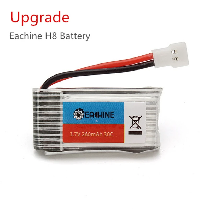 

Upgrade Eachine H8 Mini H8 3D Battery 3.7V 260mAh RC Quadcopter Spare Parts