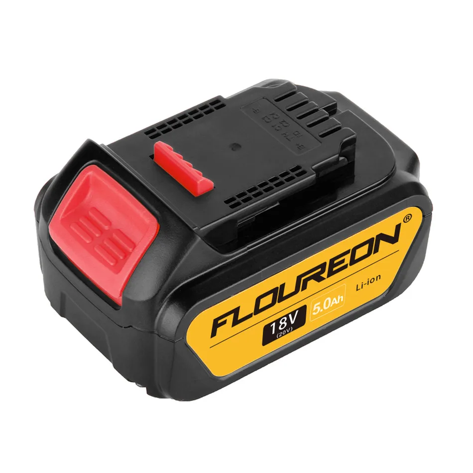 Floureon 18 в 5000 мАч запасные аккумуляторы для электроинструментов литий-ионная аккумуляторная батарея для дрели DeWalt DCB200 DCB181 DCB182 DCB184