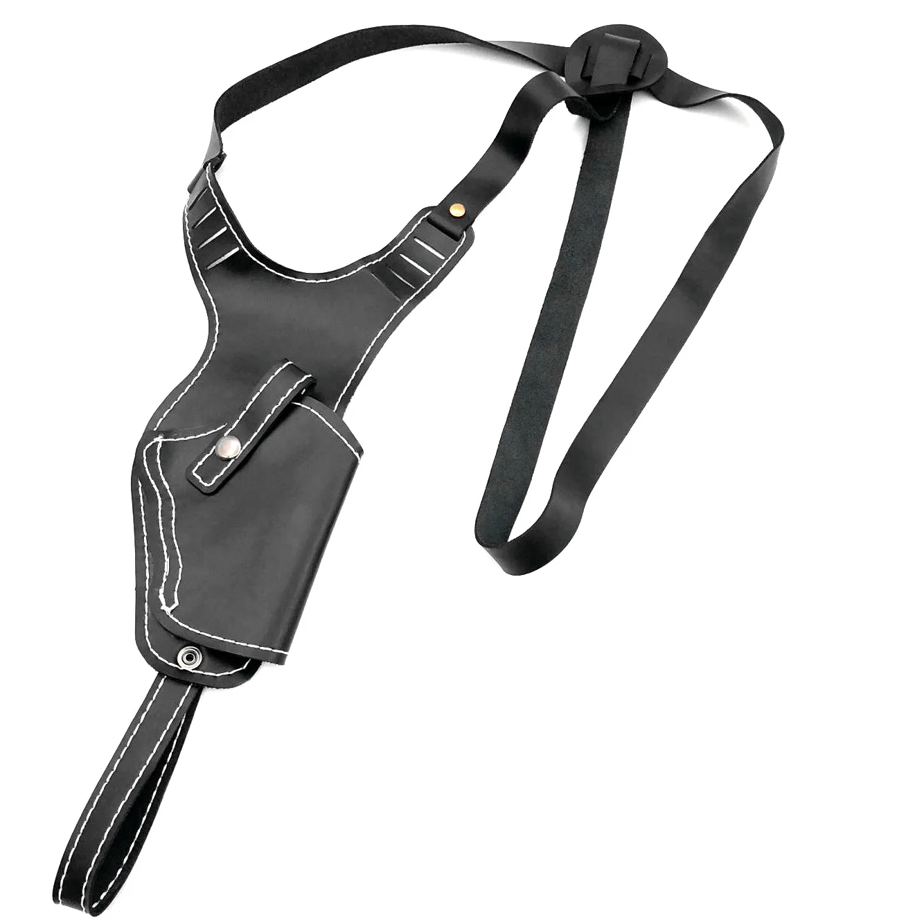 

Lightweight Leather Tactical Gun Pouch Outdoor Army Police Vertical Shoulder Gun Holster Hunting Pistol Pouch