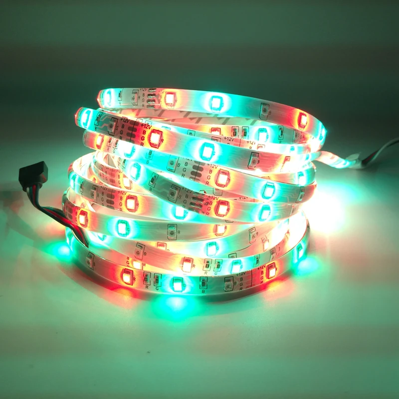 Светодиодная лента RGB 3528 SMD 300 60 светодиодов/м 24 ключа ИК контроллер адаптер