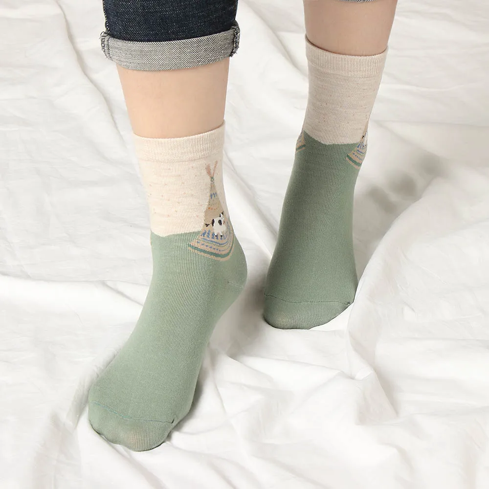2Pairs Comfortable Animal Ear Socks 19 Patterns Lovely Women Short Socks Fashion Soft Cotton Ankle Socks