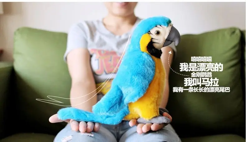 Новые плюшевые моделирование синий попугай игрушки ара игрушки Симпатичные Mara попугай игрушка в подарок около 26 см 0048