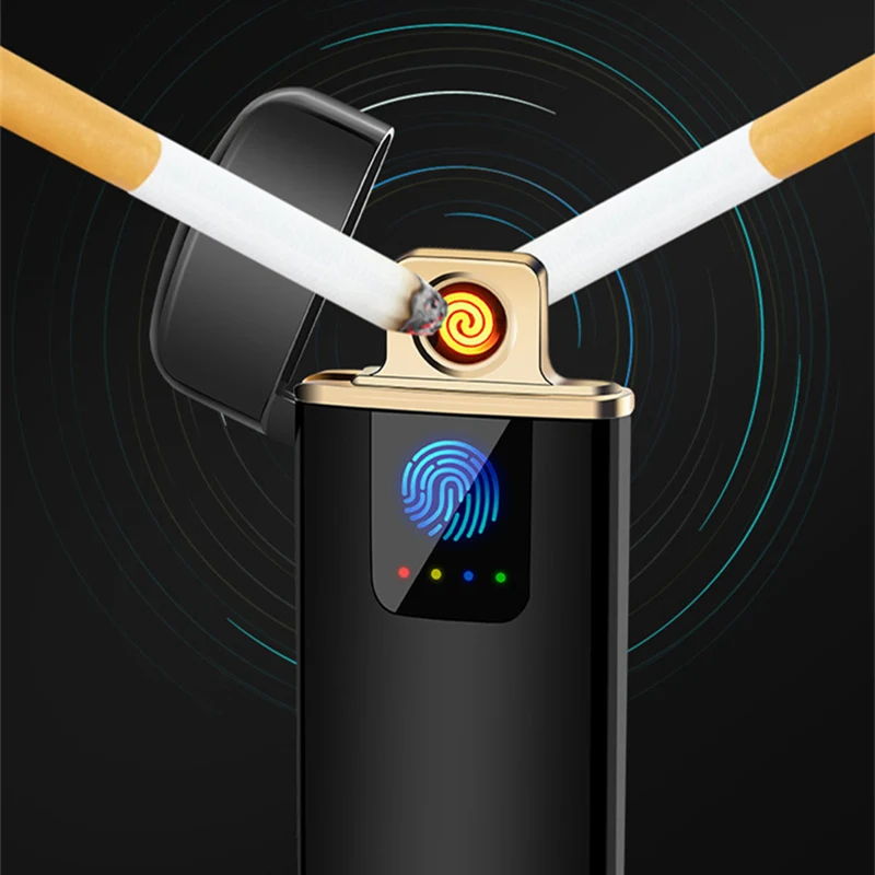 Buy 2018 New LED Screen Battery Display USB Lighter