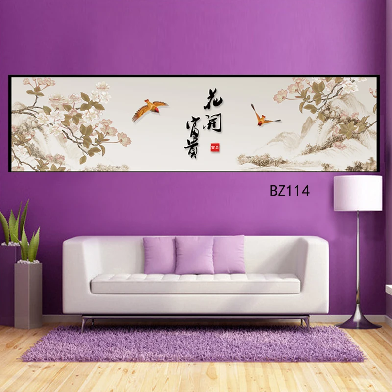 

Retro Chinese decorative white wall poster art painting old leaves PVC decals living room without frame