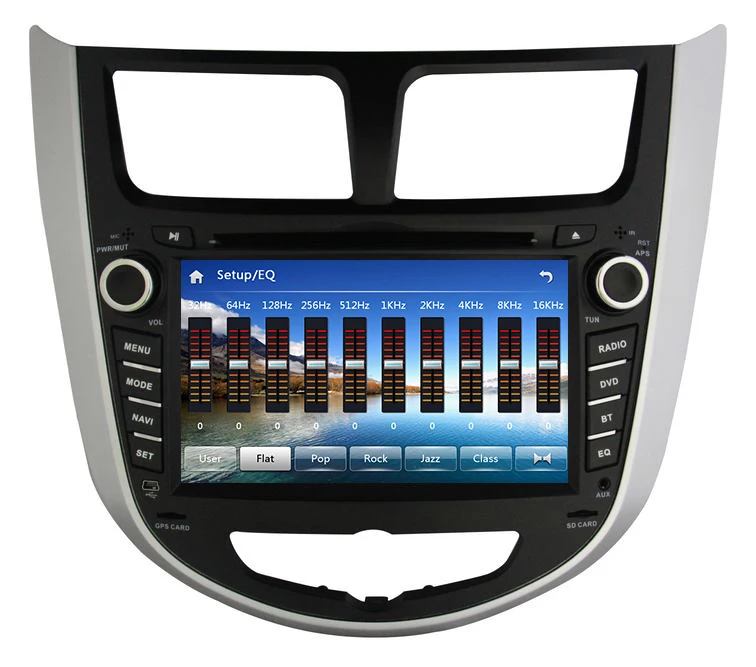 Sale 2 din 7" CAR DVD player for Hyundai Solaris accent Verna i25 car gps navigation Bluetooth Radio TV 3G usb+camera+navitel map 1