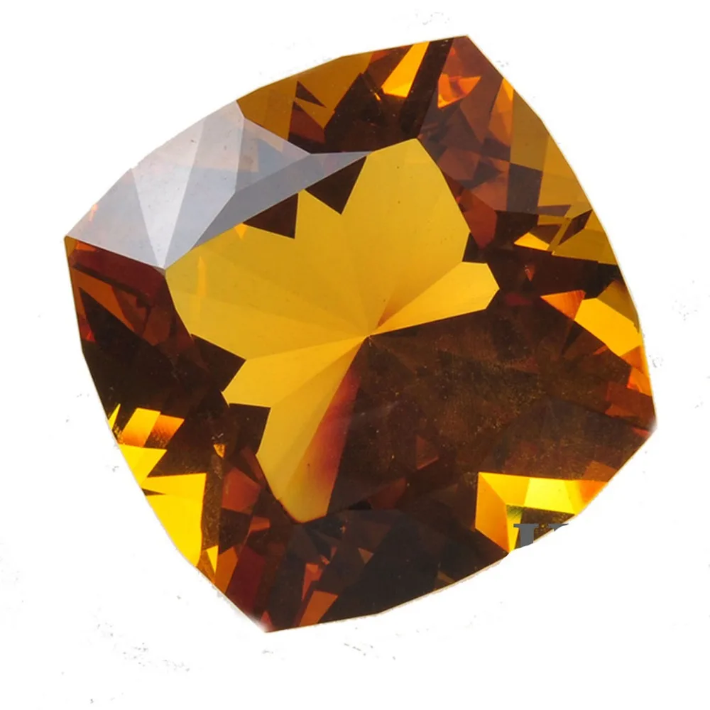 

K9 Crystal Amber Square Diamond 55mm Beautiful Decor Crystal Home Decoration Paperweight Feng Shui Crafts
