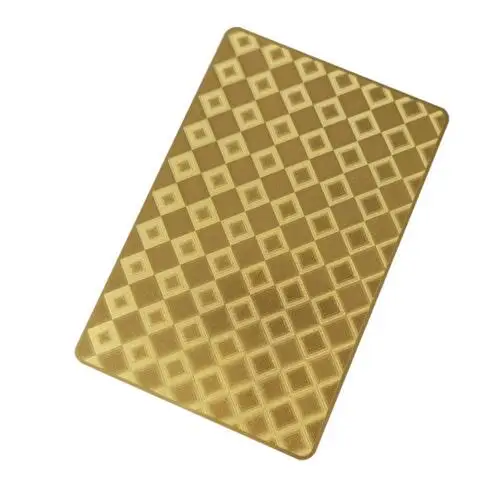 20 шт./партия Высокое качество золотой цвет пластик водонепроницаемый покер колода игральных карт подарок