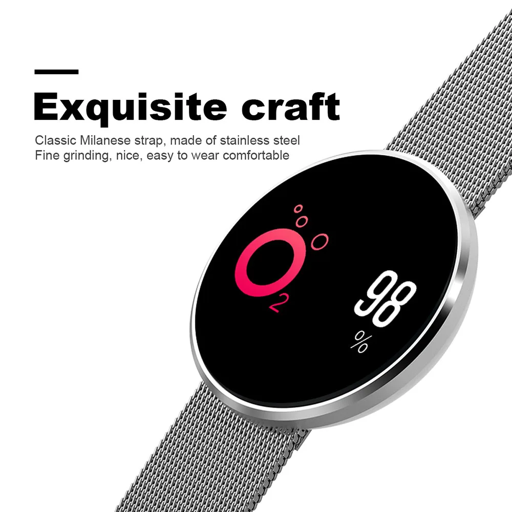 

Smart Bracelet Blood Pressure Heart Rate Monitor Blood oxygen detection IP68 waterproof Fitness Tracker Smart Band