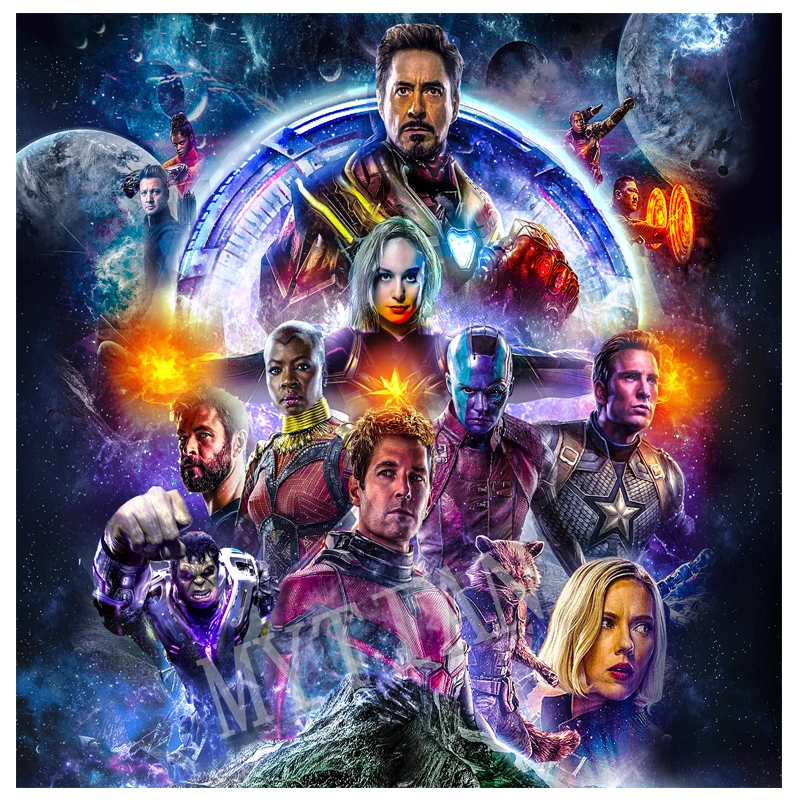 full square/round 5D DIY diamond painting Marvel Portrait superstar