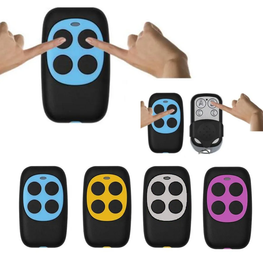 

433mhz Controller Colorful Electric Garage Door Remote Control Key FOB Cloning Cloner 4 Keys Gate Controller