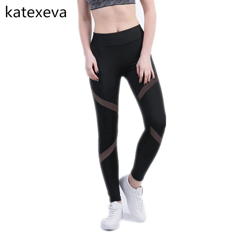 mesh insert workout leggings