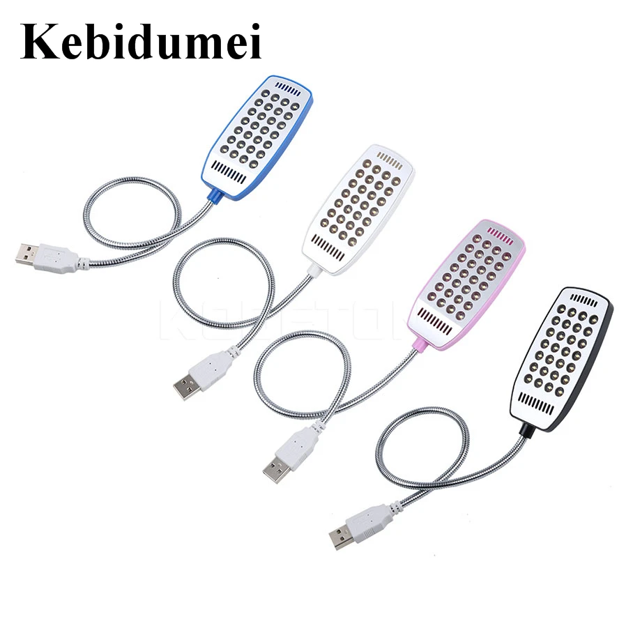 

Kebidumei Mini 28 LED USB Light Computer Lamp Flexible Bright Reading Lamp for students worker For Notebook Computer PC Newest