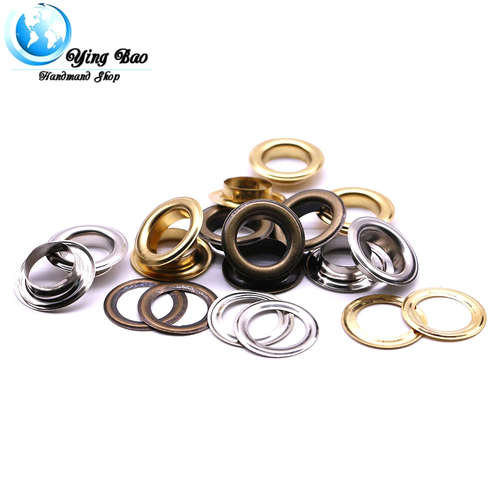 20sets/pack(Outer diameter)28mm (eyelets)17mm (high)7mm white grommet eyelets silver Q-09