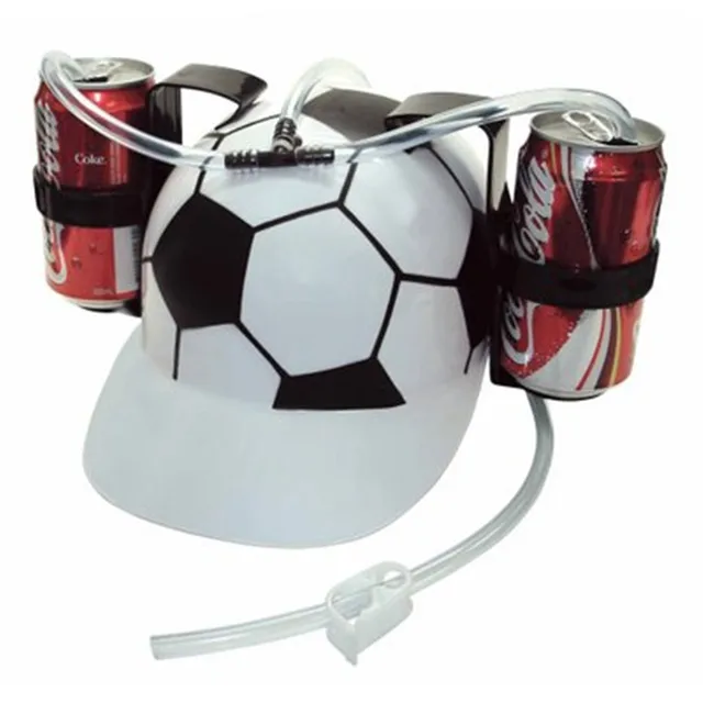 New Beverage Holder Helmet Drinking Straws Plastic Cola Beer Laziness