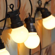 Garden/Patio/Wedding Vintage Festoon Ball String Light G50 Globe String Lights Milky/Clear Bulbs 10Meters 20Bulbs Led String