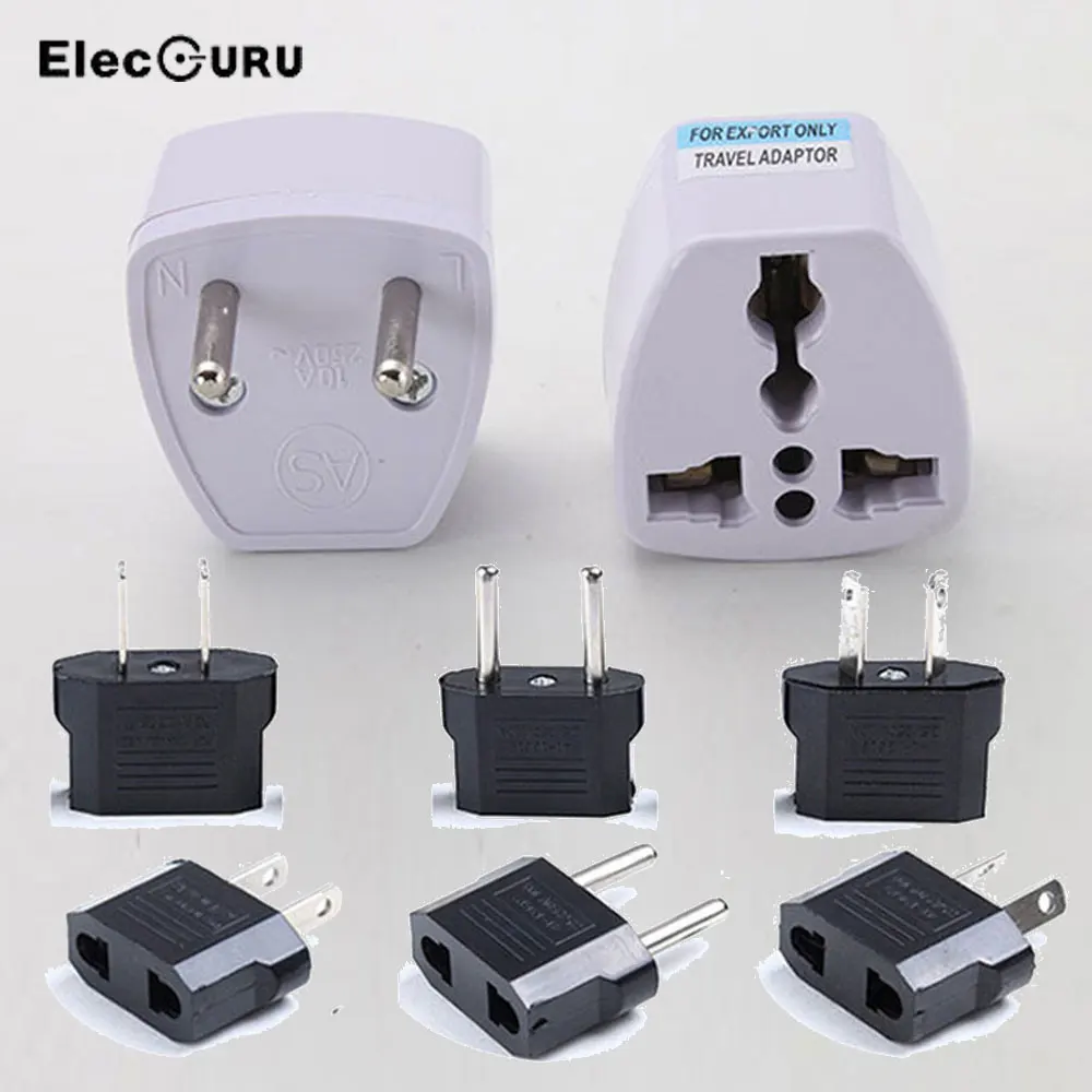 

International Universal Travel Adapter EU Electrical Plug GE UK US AU Plug Converter AC Power Socket Plug Travel Charger Adapter