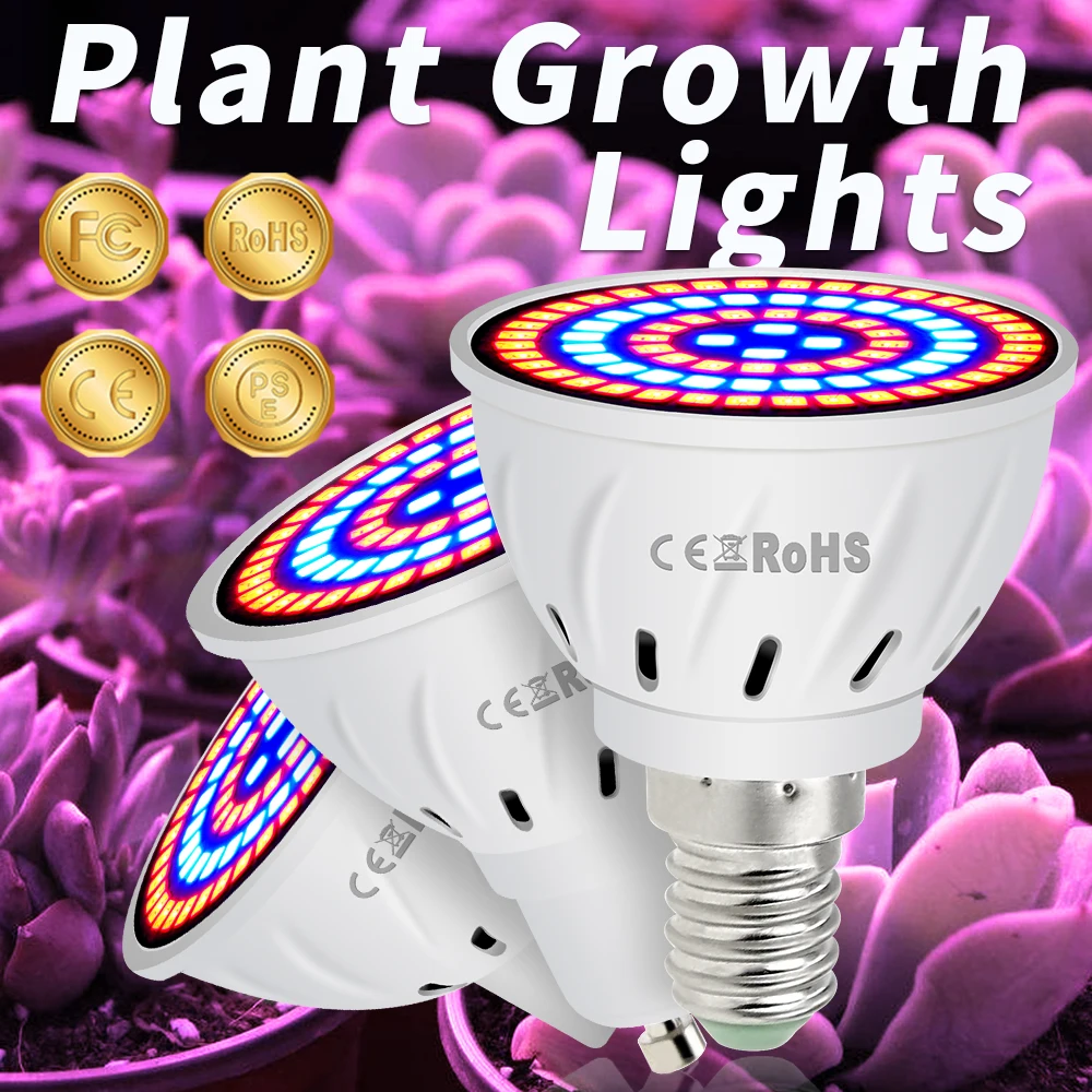 E27 Led 220V Plant Growing Lamp E14 Grow Light Bulb Led Apollo MR16