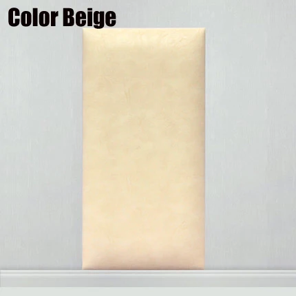 Акустические панели 16pcs40*40 см кожаная панель PU кожаная настенная панель acustico выбор изголовье ткани, особенность стены - Цвет: Color Beige