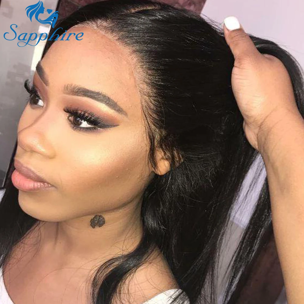 

Sapphire Lace Front Human Hair Wigs Brazilian 360 Lace Front Wig For Women Full Lace Human Hair Wigs Straight Wig With Baby Hair