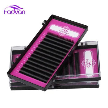 

2 Tray/Lot Flat Lashes Extension C/D False Eyelashes Natural Extension Long More Soft 0.15/0.20mm Ellipse Individual Eyelashes