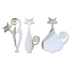 Adhesivo para superficie de espejo acrílico con diseño de gato, decoración del hogar, muebles de sala de estar, pegatinas de pared diy, gran oferta ► Foto 2/6