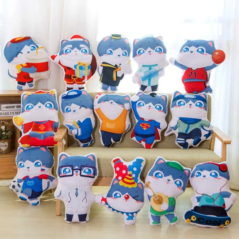 

New 40cm 15 Kinds 40cm-45cm Cute Transformed Cats Plush Toy Doll Soft Stuffed Pillow For Kids Girls Gifts Or Presents