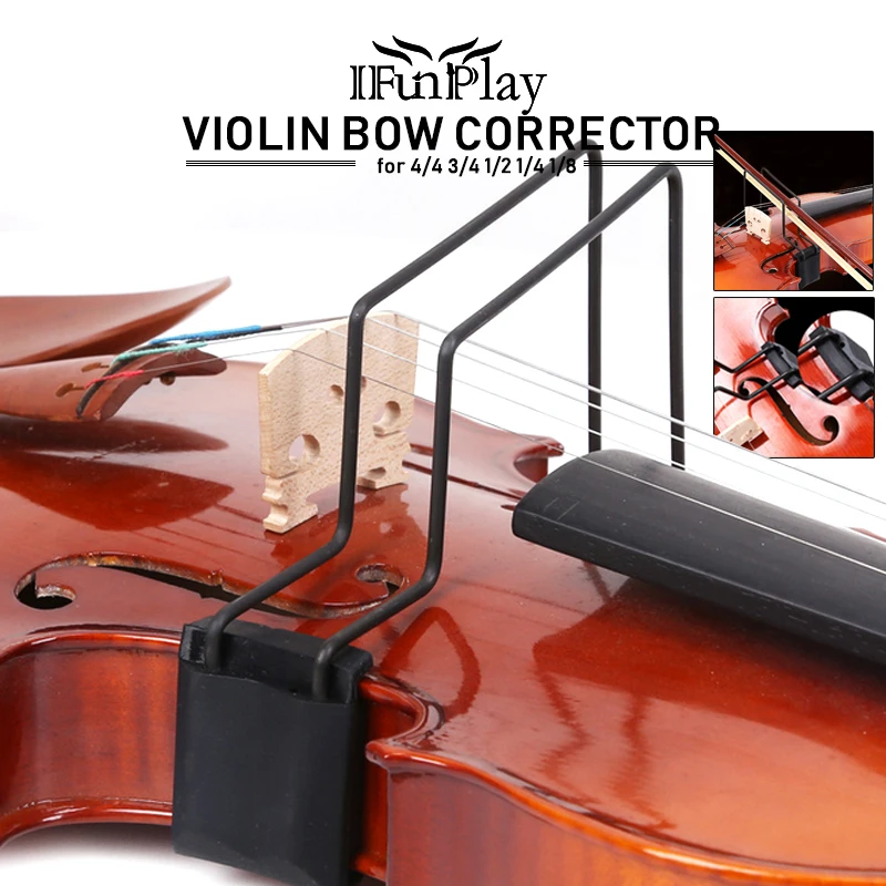 

Dual-slot Violin Bow Corrector Straighten Collimator Teaching Tool for 4/4 3/4 1/2 1/4 1/8 Violin Beginner Practice Training