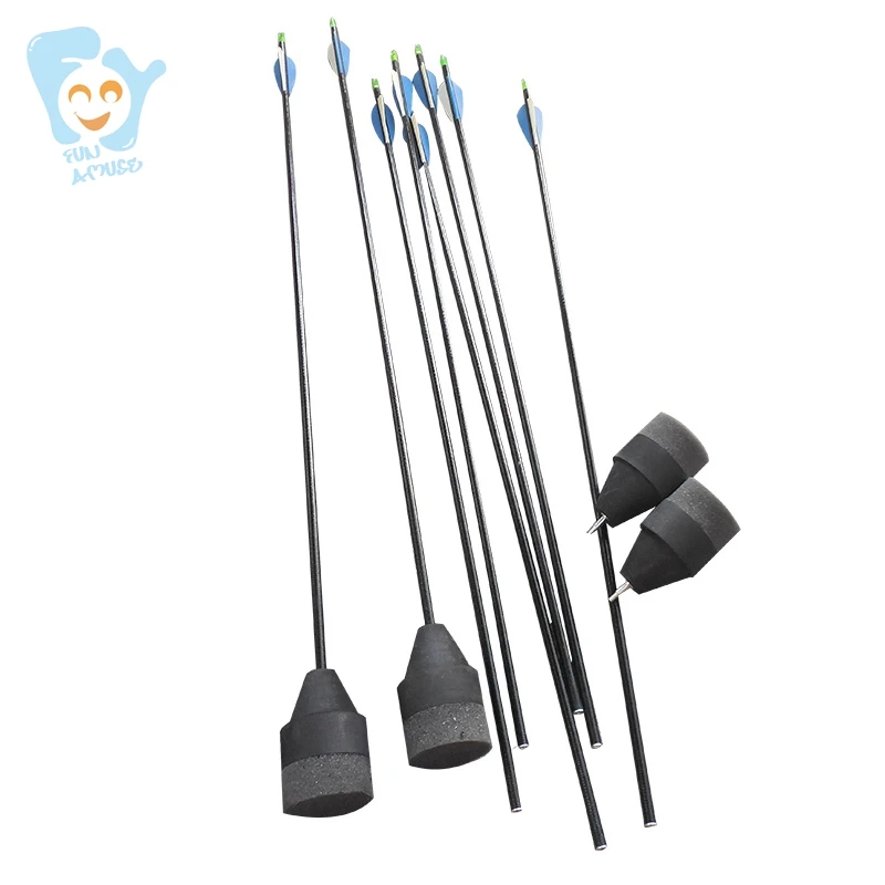 Outdoor Indoor Archery Tag Game Equipment Soft Foam Head EVA Arrow Screw Off Type