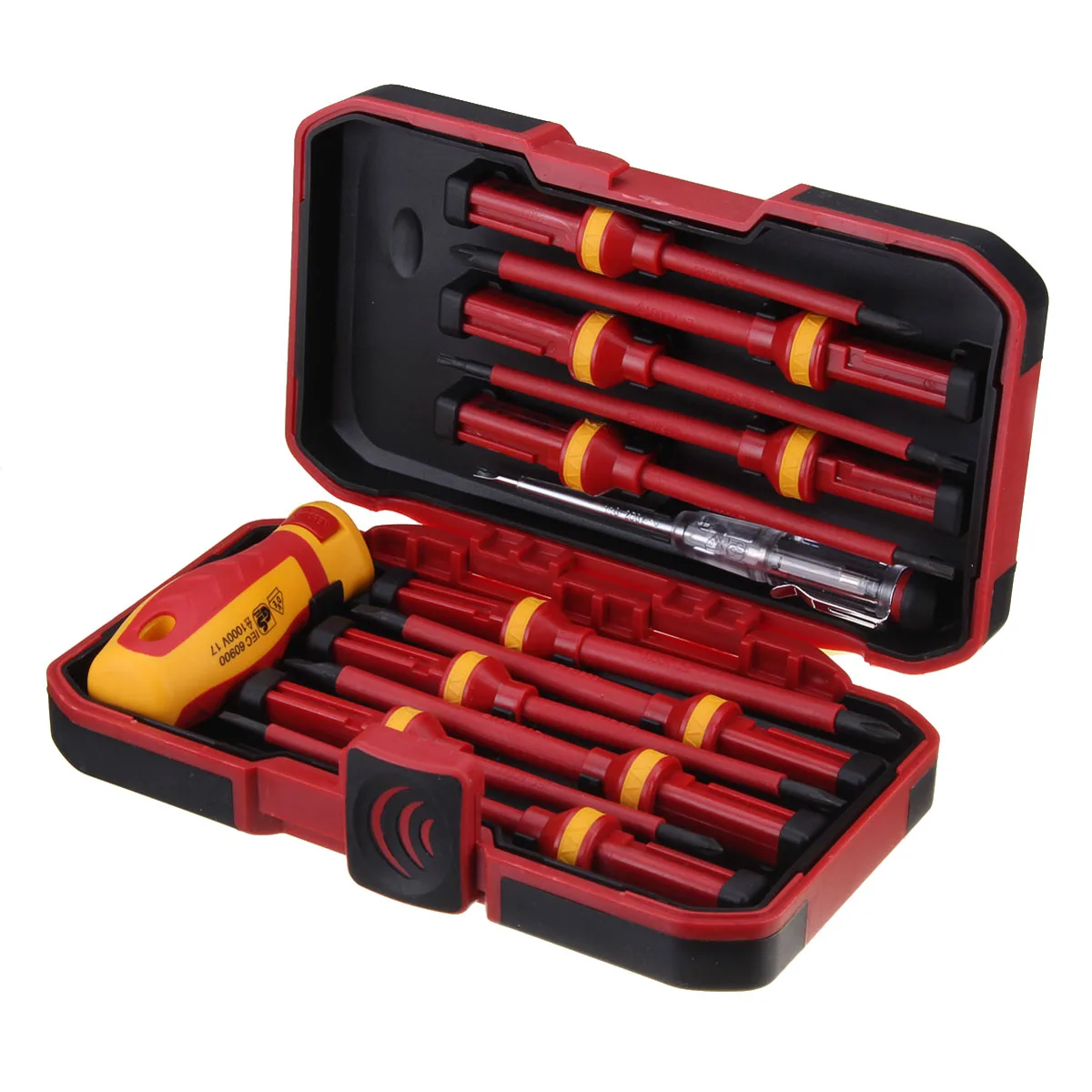 

Newest 13 Pcs Electronic Insulated Screwdriver Set High Voltage 1000V Slotted Screwdriver Durable Hand Tools Accessory Set