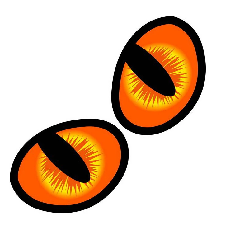 3D Cat Eyes Car Stickers for window
