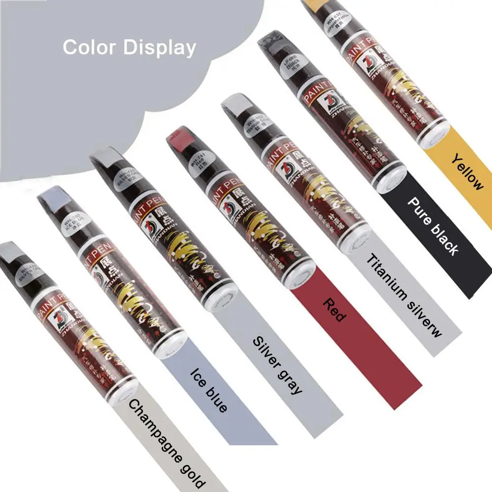 Car Scratch Removal Pen Car Paint Repair Pen Auto Coat Paint Retouch Black Silver Red Car Scratch Remover Pen Car Paint Pen Car-styling