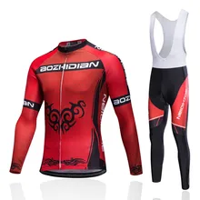 Pro Красный Мужской Женский комплект одежды для велоспорта MTB велосипедная одежда Ropa Ciclismo Зимняя Теплая Флисовая велосипедная майка из Китая