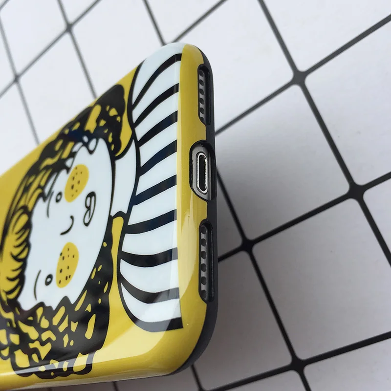 Funny Cartoon Phone Cases For iPhone 6 6S 7 8 Plus X Soft TPU Silicone Cool Korean Style Inset Boy & Girl Cover Coque Fundas New (7)