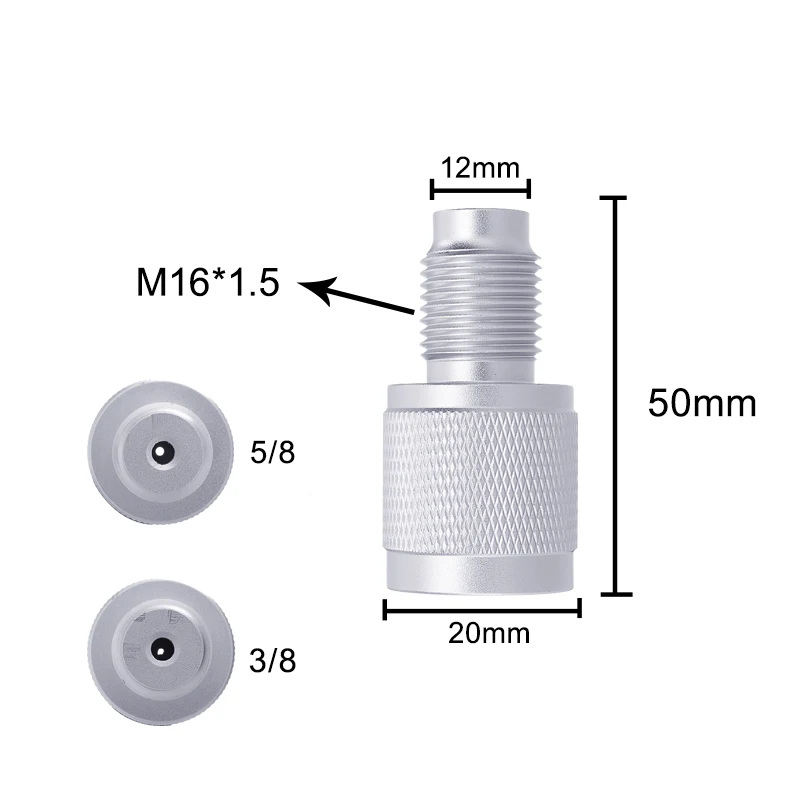 Адаптер для пейнтбольного конвертера с картриджем цилиндр для воздушного бака с резьбой 5/8 до 3/8 = 24UNF с резьбой СО2