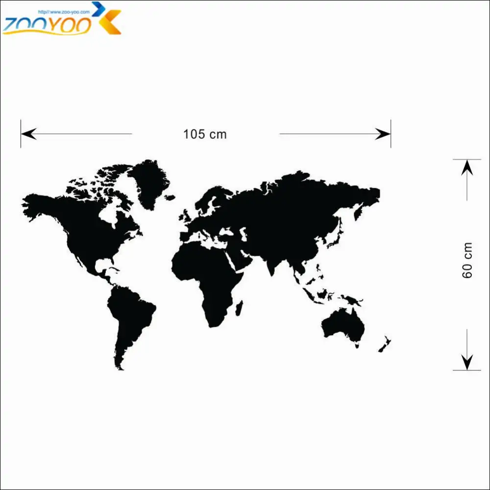 Купить карта мира настенные наклейки, украшения для дома zooyoo8278 ...