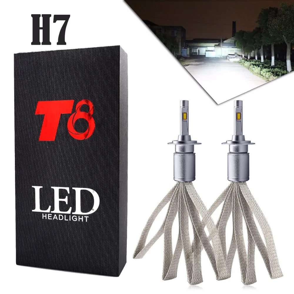 

2PCS H7 16LED Car LED Headlights Bulb High Low Beam 8000LM T8 72W For Mercedes Benz W211 W210 W124 W212 W204 W203 W205 W220 W221