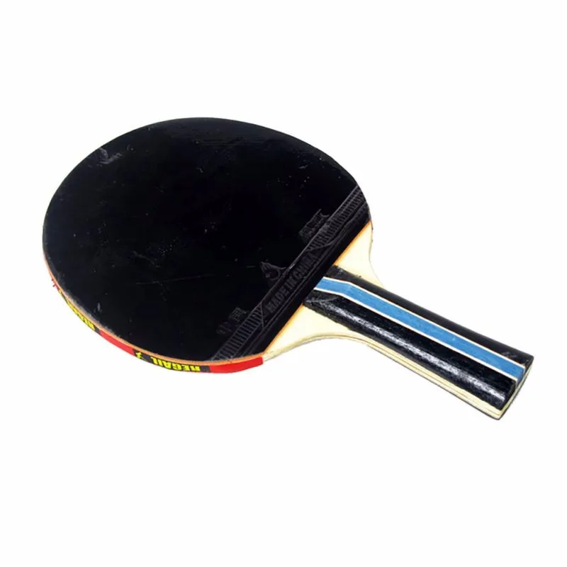 Длинная ручка Shake-hand Настольный теннис ракетка для пинг-понга Paddle + водостойкая сумка Красный Настольный теннис аксессуар