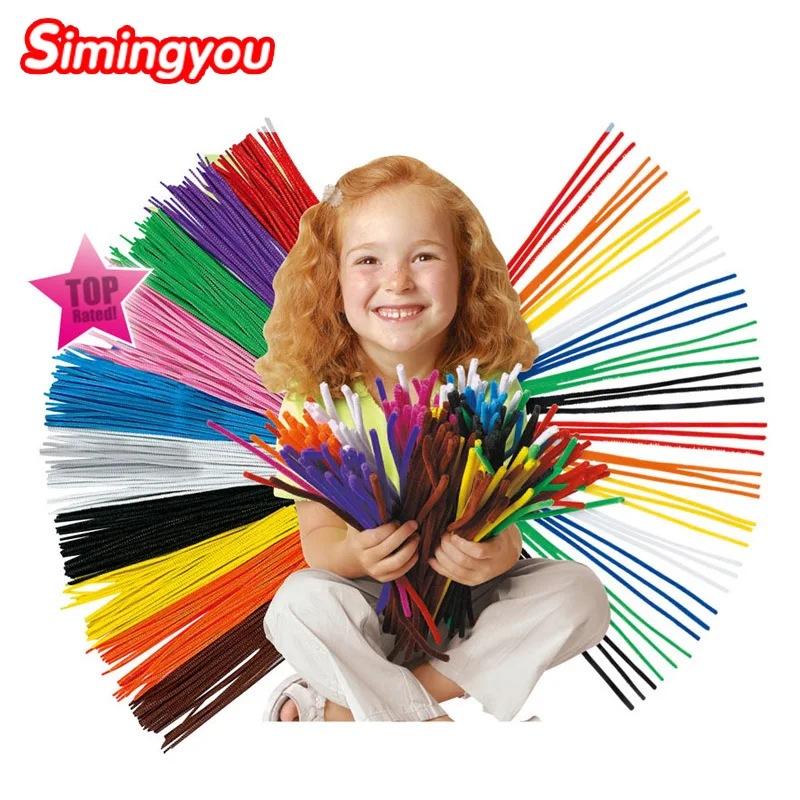 

100pcs Montessori Materials Chenille Children Puzzle Educational Toys For Kids Learning Diy Craft Dropshiping