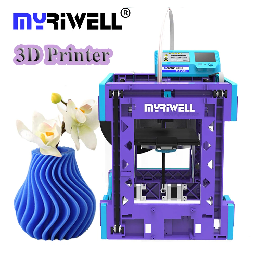 

Myriwell RLD-200C 3D Printer 0.4mm Nozzle STL File format Support win7/XP/Vista/win10/win8 system 3D Printers