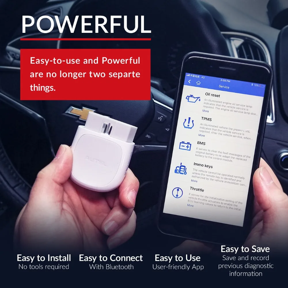 Autel AP200 Bluetooth OBD2 сканер кода считыватель с полной системой диагностики AutoVIN TPMS IMMO