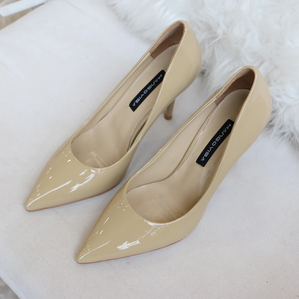 Pointed High Heels/Women's Pumps Are Designed For ElegantFashion Women To Work And Made Of Genuine Leather 2019 MANGOYISA Pointed High Heels/Women's Pumps Are Designed For ElegantFashion Women To Work And Made Of Genuine Leather 2019 MANGOYISA