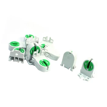 

WSFS Hot 10Pcs Dual Terminals T5 T4 Fluorescent Tube Bulb Lamp Holder Socket