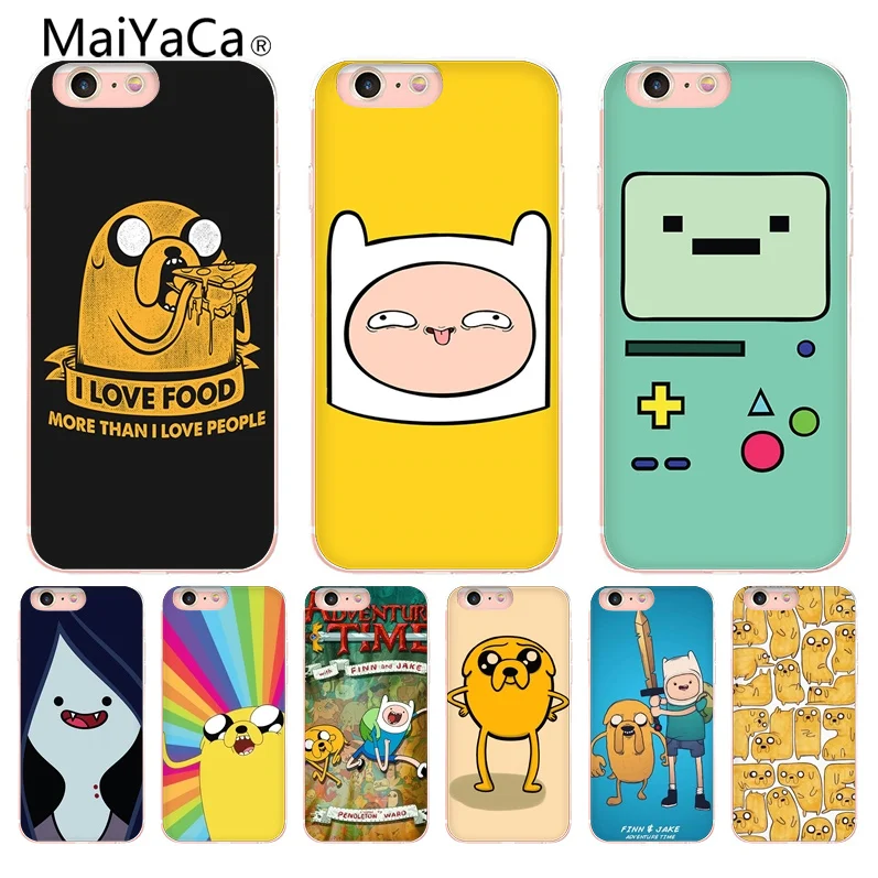 MaiYaCa Adventure Time Coque Shell Phone Case for iPhone 8 7 6 6S Plus