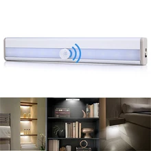 Светодиодная подсветка под шкаф PIR датчик движения лампа 6/10 светодиодный s 98/190 мм шкаф лампа для шкафа шкаф Armario кухонный ночной Светильник