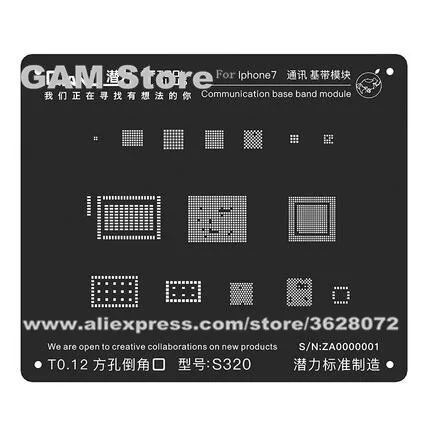 Для iPhone 7 7G 7Plus BGA трафарет Wifi Nand flash Baseband CPU MDM9645 Power IC Reballing Pin Tin Plant Net Solder Heat Template |