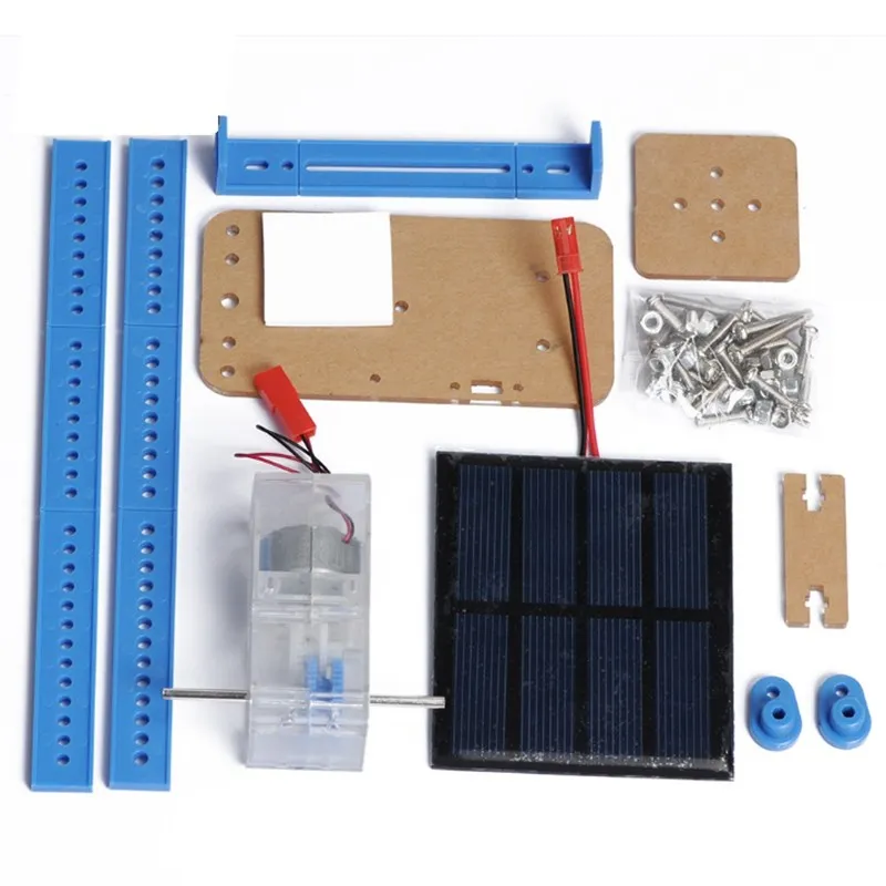 Солнечные четыре-Ноги робота 61 DIY ручной сборки Образовательное оборудование ручной работы Технология продукты DIY Робот Дети chid